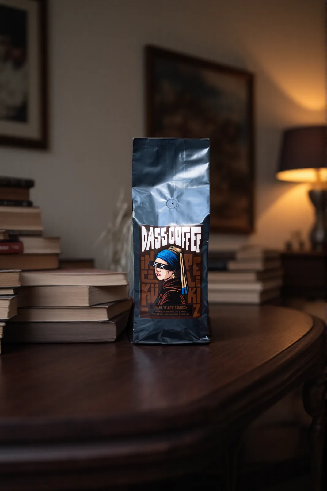 Kaffeebeutel vor und nach der Bearbeitung